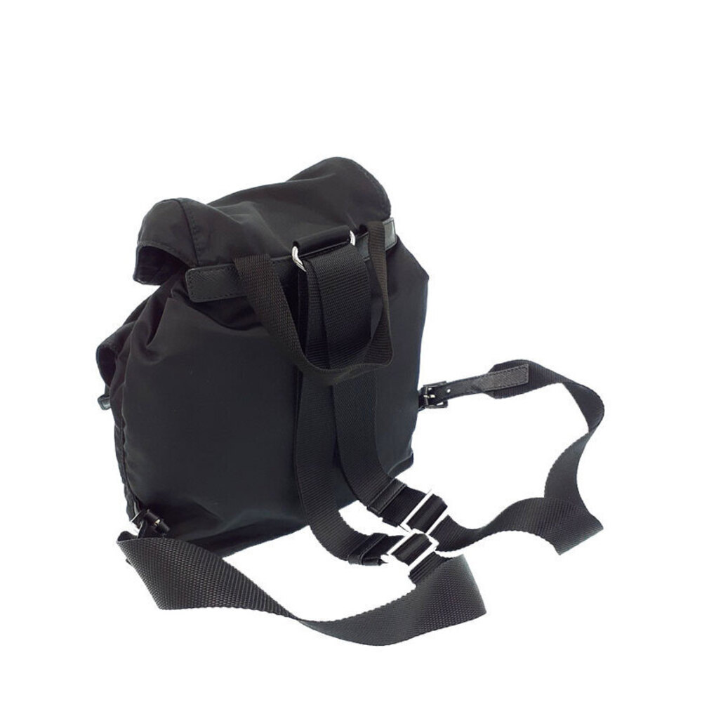 Prada Black two Backpack pocket